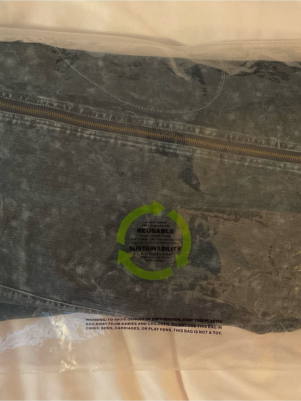 Norma Kamali Gang Coat ~ Blue Acid Wash, NWT - Picture 14 of 16